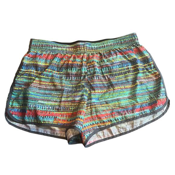 Victoria's Secret Sport Blue / Green Multi Colored Athletic Shorts Size Medium - Picture 1 of 5